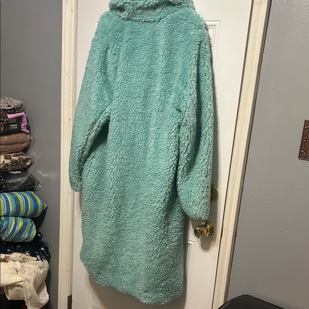 Worthington Mint Green Teddy Coat - Picture 8 of 10